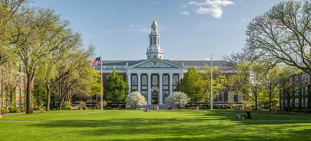 University campus protected by education cybersecurity services.